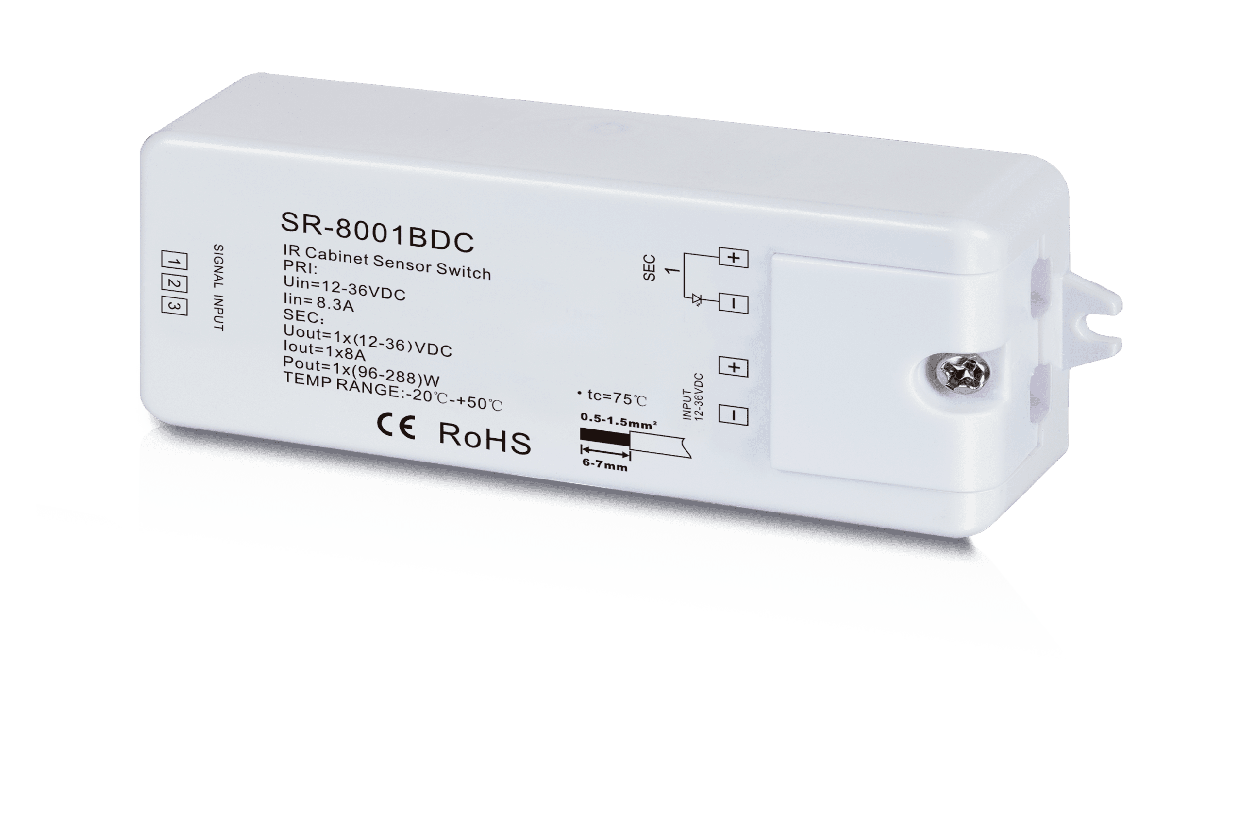 Led123 Endcaps SS-8001B-DC image